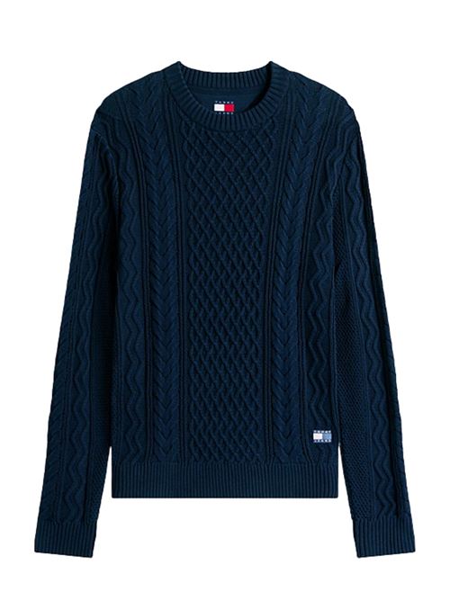 Maglione in cotone a trecce Tommy Jeans | DM0DM221010GY